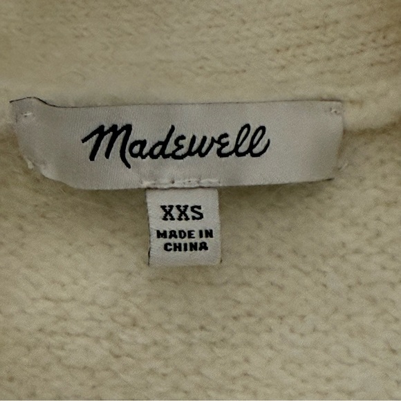 Madewell Allston Double-Button Cardigan Sweater Colorblock size XXS oversized - Picture 4 of 5
